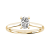 Oval Yellow Gold Lab Grown Diamond Solitaire - Lester & Brown