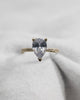 Pear 18K Yellow Gold Lab Grown Diamond Set Shoulders (Hidden Halo) - Lester & Brown