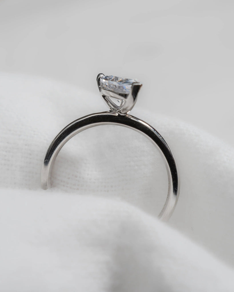 Pear Platinum Lab Grown Diamond Solitaire - Lester & Brown