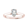 Pear Rose Gold Lab Grown Diamond Solitaire - Lester & Brown