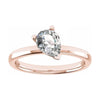Pear Rose Gold Lab Grown Diamond Solitaire - Lester & Brown