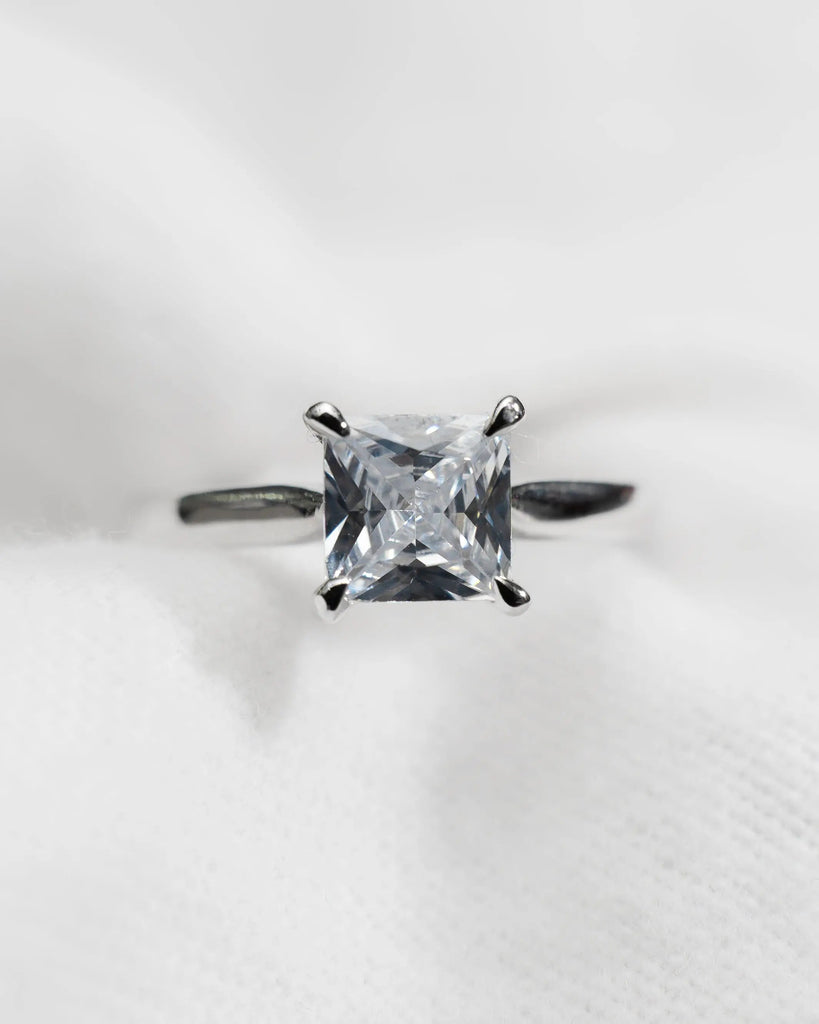 Princess Platinum Lab Grown Diamond Solitaire - Lester & Brown