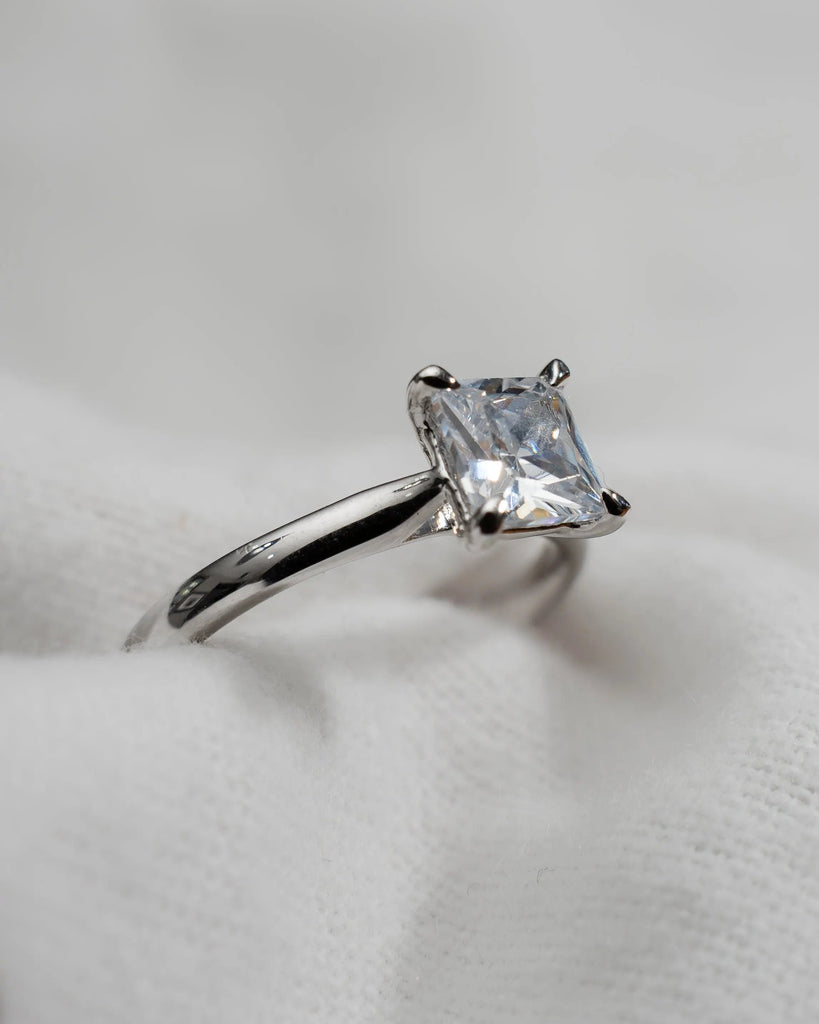 Princess Platinum Lab Grown Diamond Solitaire - Lester & Brown