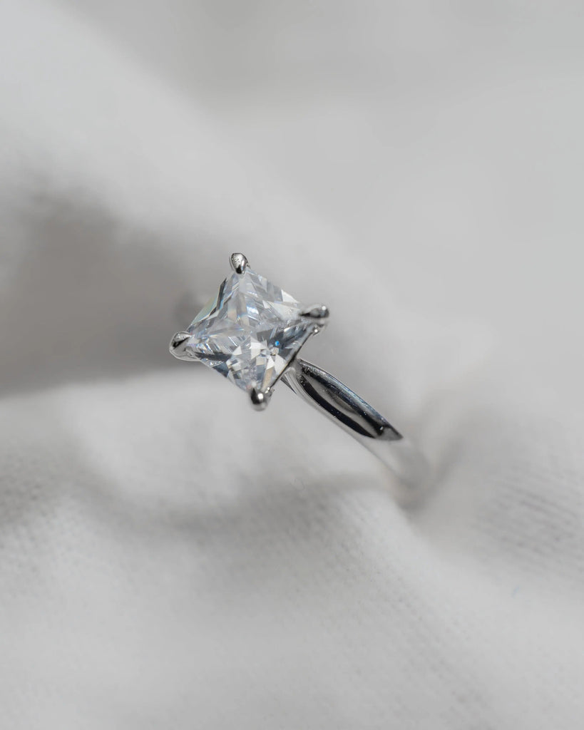 Princess Platinum Lab Grown Diamond Solitaire - Lester & Brown