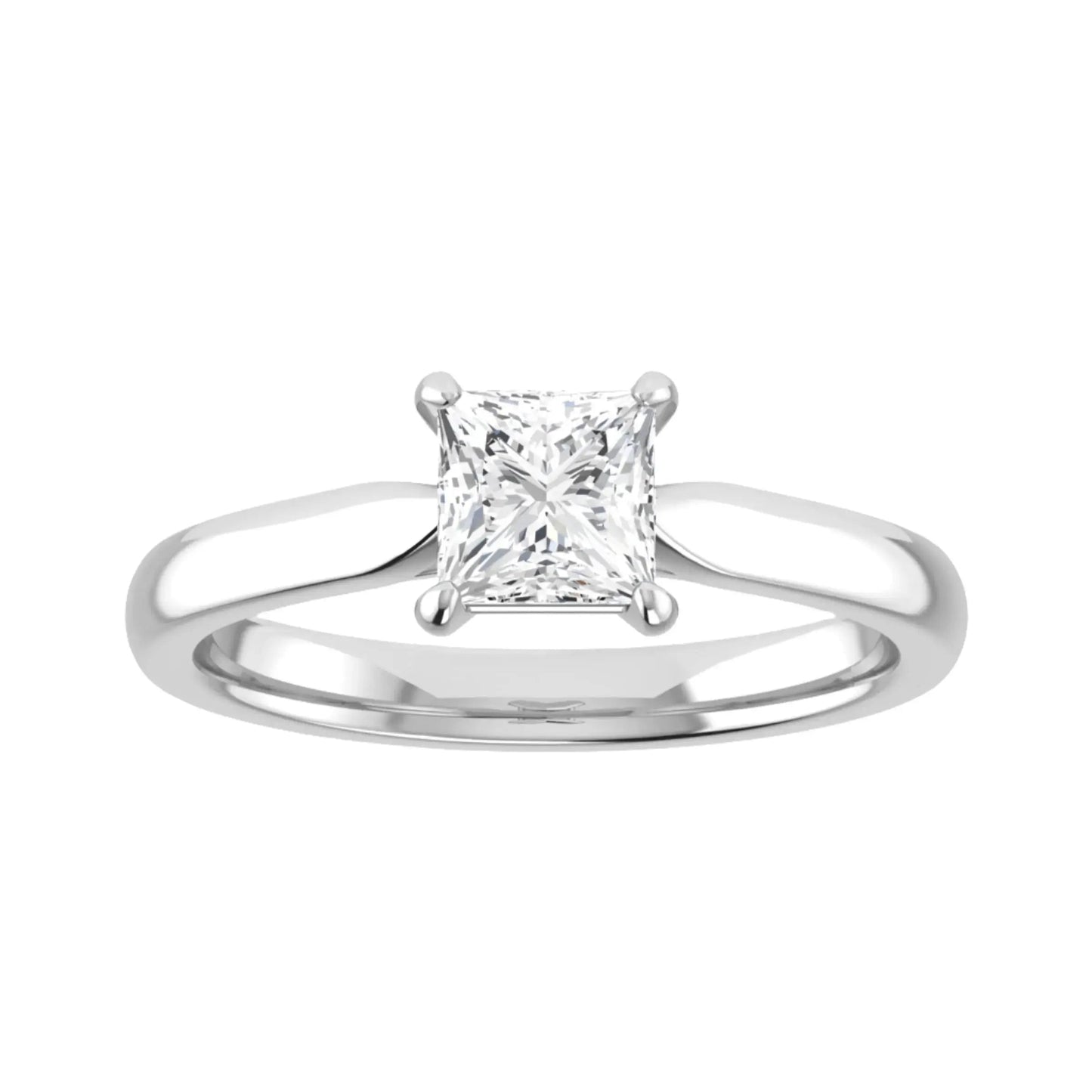 Princess Platinum Lab Grown Diamond Solitaire - Lester & Brown