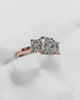 Radiant 18K Rose Gold Lab Grown Diamond Trilogy - Lester & Brown