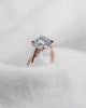Round 18K Rose Gold Lab Grown Diamond Set Shoulders - Lester & Brown