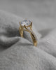 Round 18K Yellow Gold Lab Grown Diamond Set Shoulders - Lester & Brown