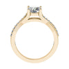Round 18K Yellow Gold Lab Grown Diamond Set Shoulders - Lester & Brown