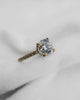 Round 18K Yellow Gold Lab Grown Diamond Set Shoulders (Hidden Halo) - Lester & Brown