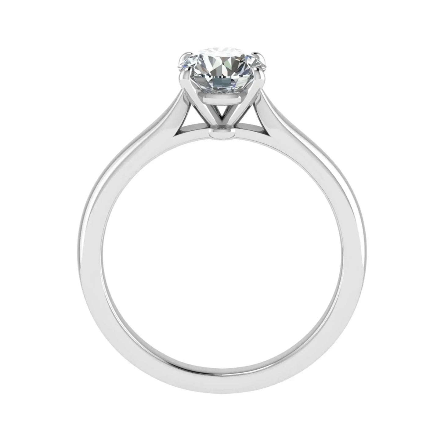 Round Platinum Lab Grown Diamond Solitaire - Lester & Brown
