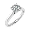 Round Platinum Lab Grown Diamond Solitaire - Lester & Brown