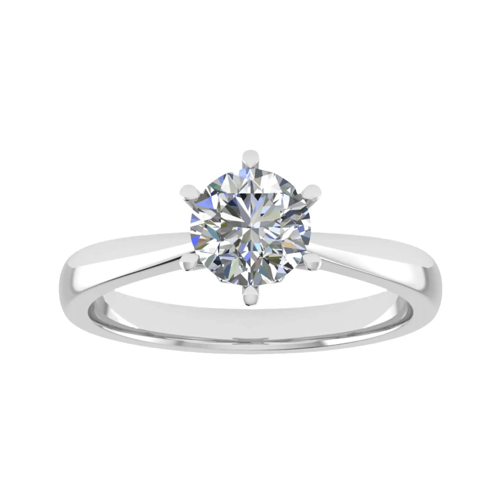 Round Platinum Lab Grown Diamond Solitaire - Lester & Brown