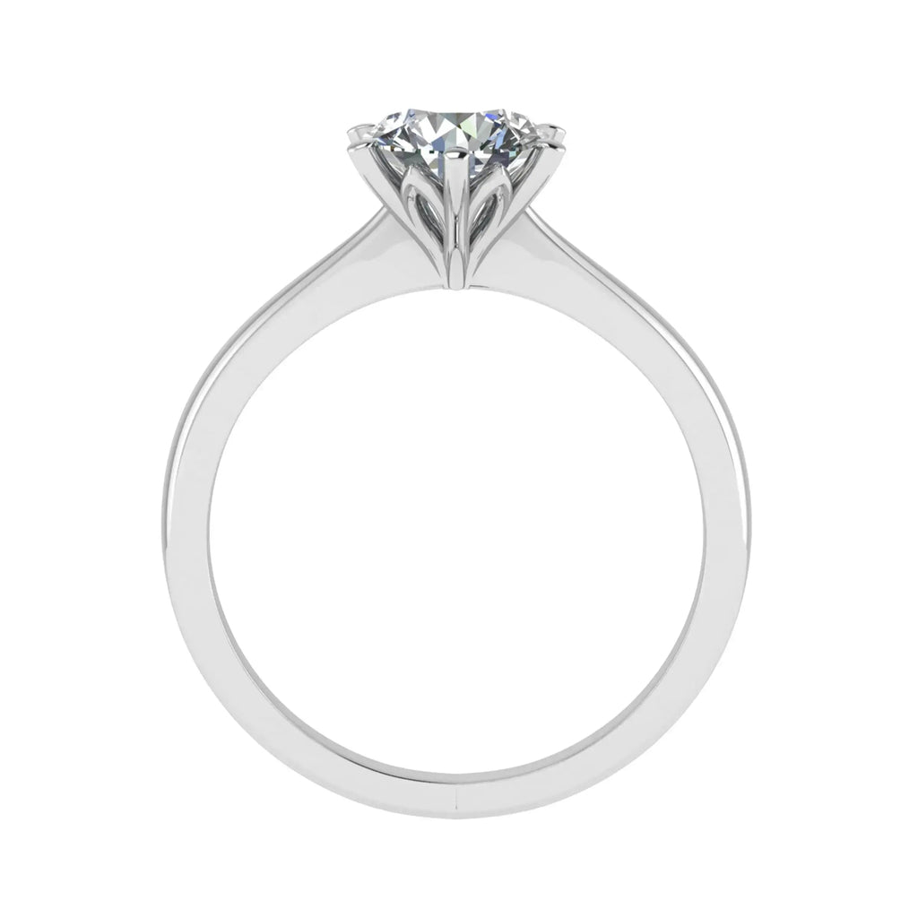 Round Platinum Lab Grown Diamond Solitaire - Lester & Brown