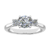 Round Platinum Lab Grown Diamond Trilogy - Lester & Brown
