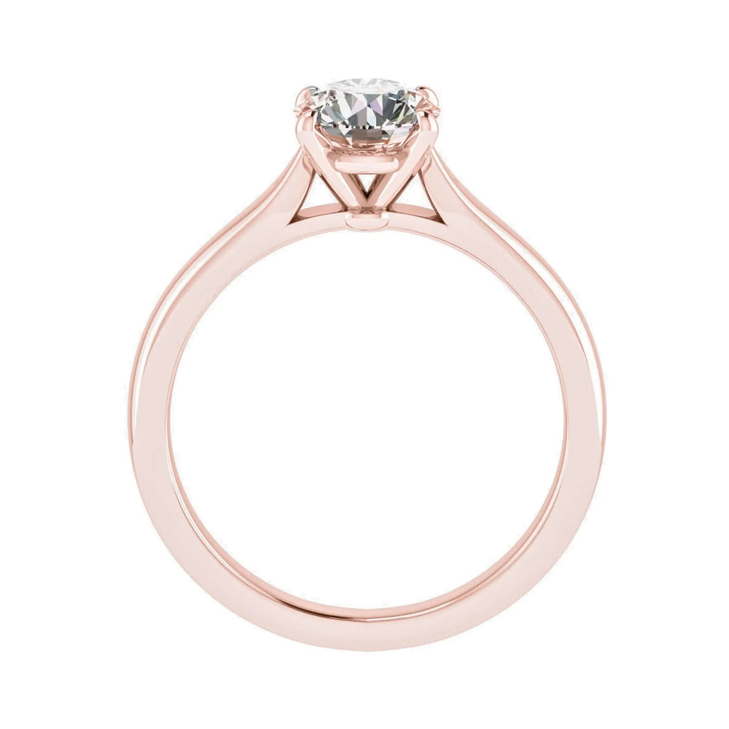 Round Rose Gold Lab Grown Diamond Solitaire - Lester & Brown