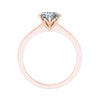 Round Rose Gold Lab Grown Diamond Solitaire - Lester & Brown
