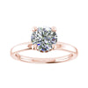 Round Rose Gold Lab Grown Solitaire (Hidden Halo) - Lester & Brown