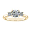 Round Yellow Gold Lab Grown Diamond Trilogy - Lester & Brown
