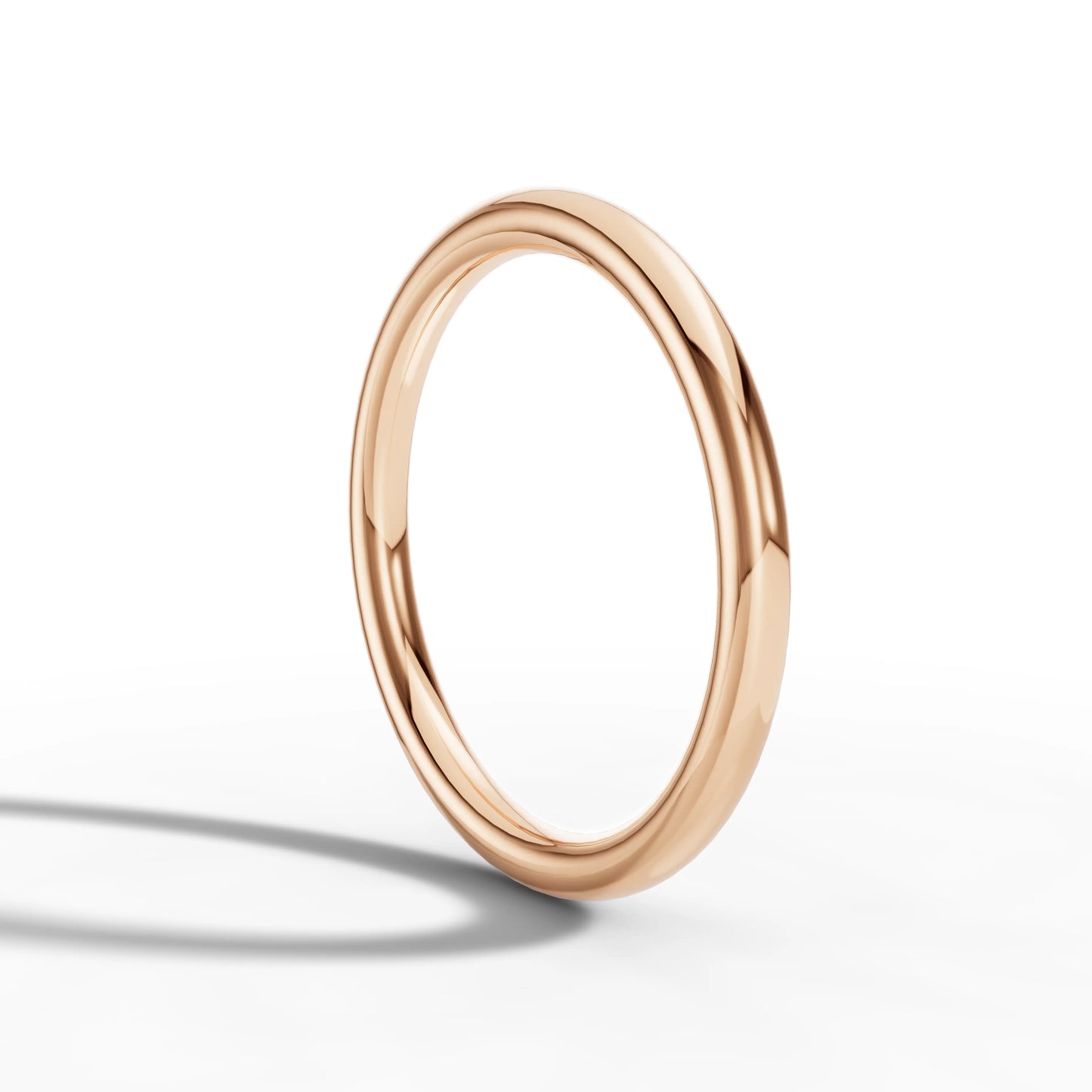 2.00mm Court Plain Wedding Band | 18K Rose Gold Lester & Brown