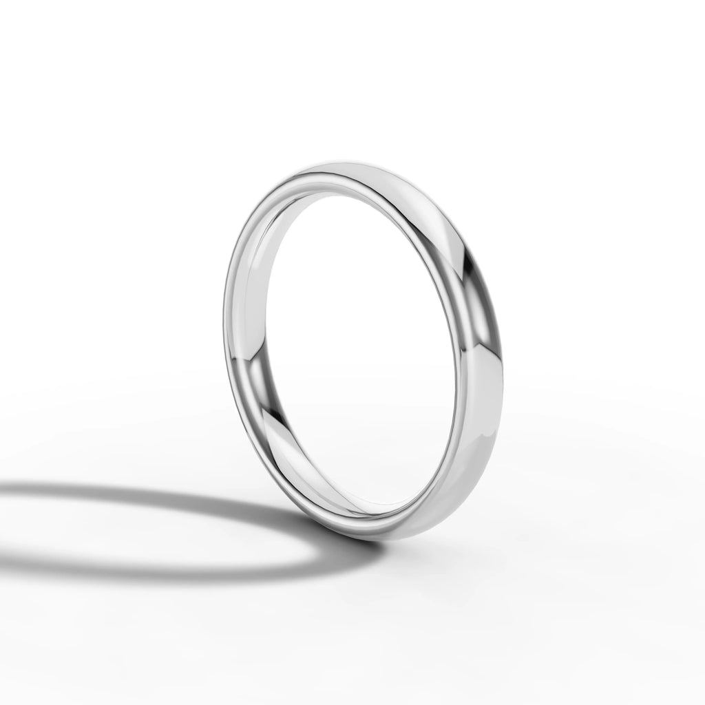 3.00mm Court Plain Wedding Band | Platinum Lester & Brown