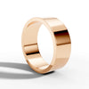 7.00mm Flat Round Wedding Band | 18K Rose Gold Lester & Brown