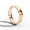 5.00mm Court Plain Wedding Band | 18K Rose Gold Lester & Brown