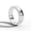 6.00mm D Shape Wedding Band | Platinum Lester & Brown