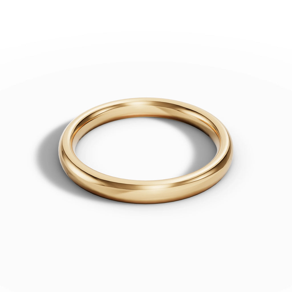 3.00mm Court Plain Wedding Band | 18K Yellow Gold Lester & Brown