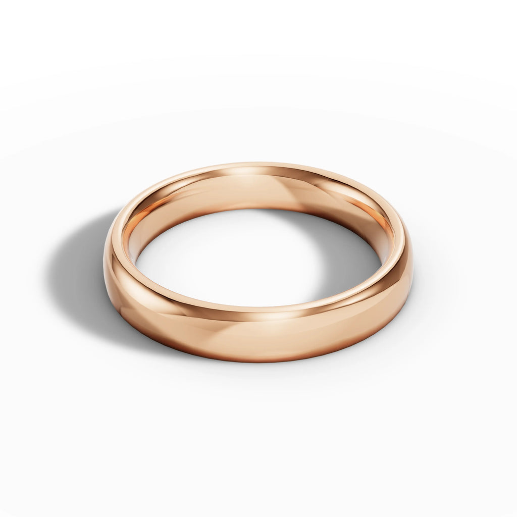5.00mm Court Plain Wedding Band | 18K Rose Gold Lester & Brown