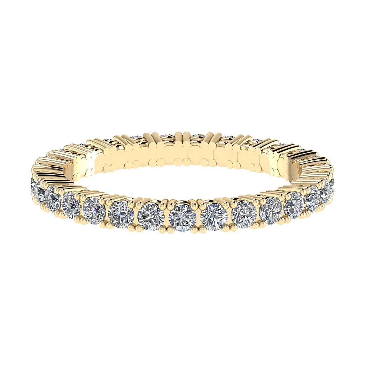 2.2mm Classic Claw Set 100% - Lab - grown Diamond | 18k Yellow Gold - Lester & Brown
