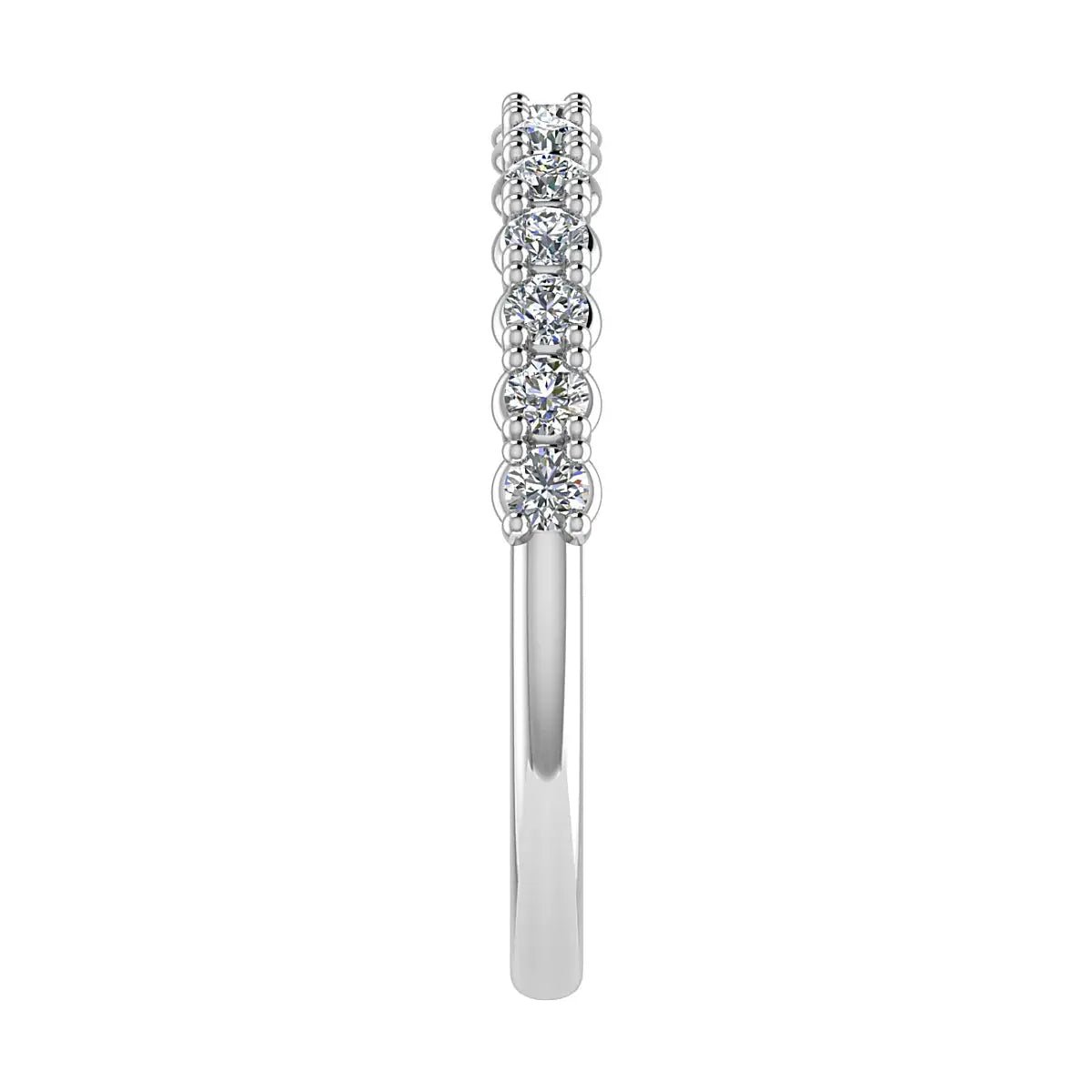 2.2mm Classic Claw Set 50% - Lab - grown Diamond | 18k White Gold - Lester & Brown