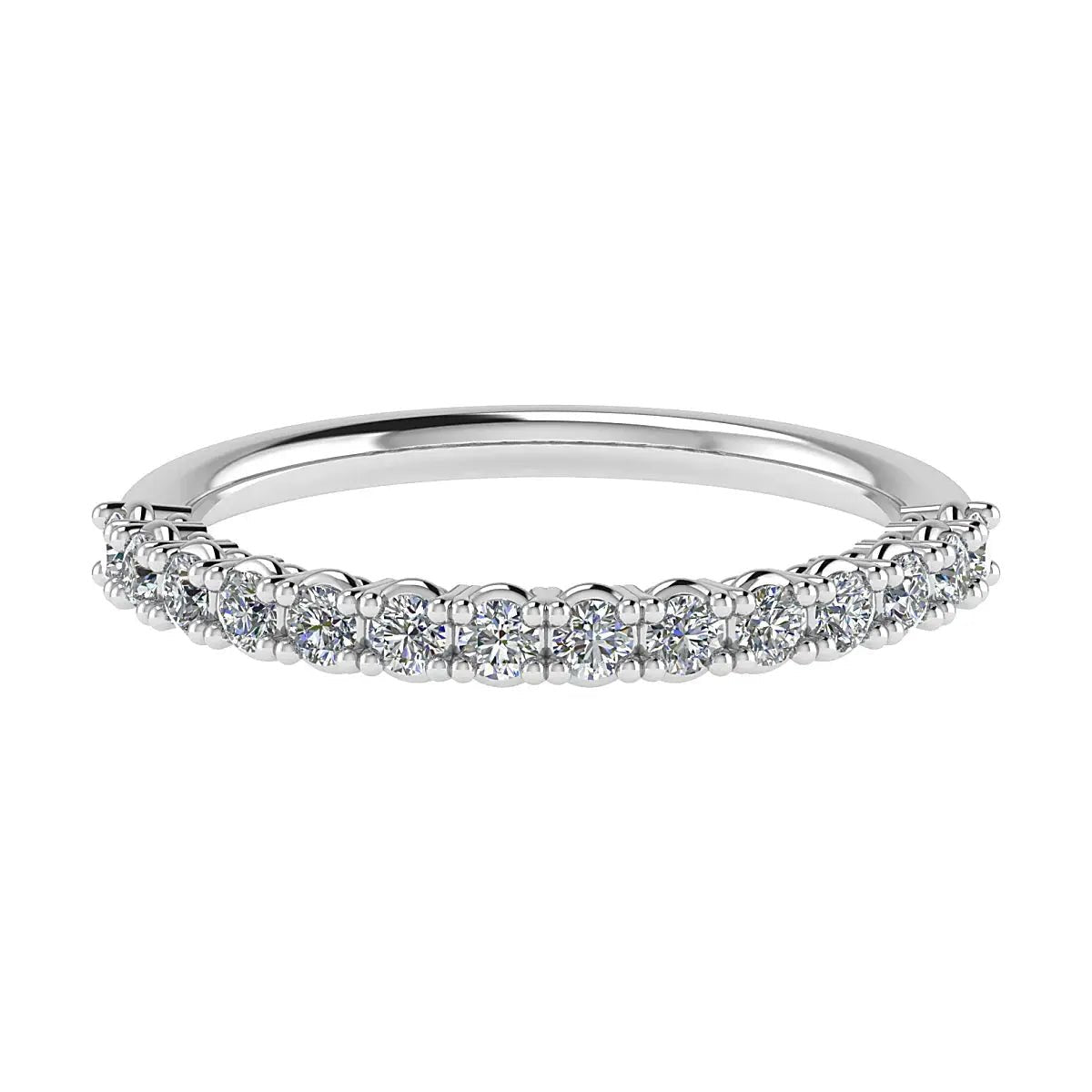 2.2mm Classic Claw Set 50% - Lab - grown Diamond | 18k White Gold - Lester & Brown