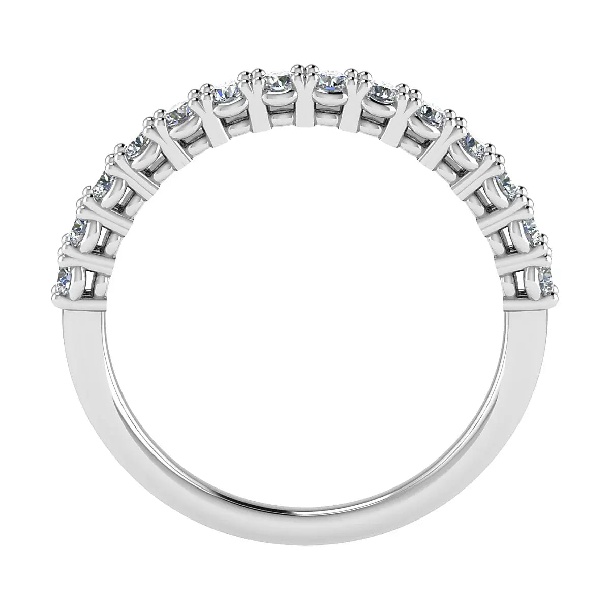 2.2mm Classic Claw Set 50% - Lab - grown Diamond | 18k White Gold - Lester & Brown
