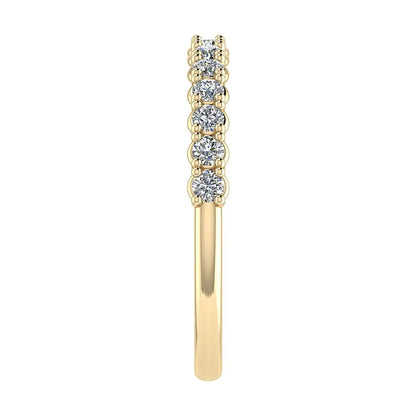 2.2mm Classic Claw Set 50% - Lab - grown Diamond | 18k Yellow Gold - Lester & Brown