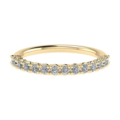 2.2mm Classic Claw Set 50% - Lab - grown Diamond | 18k Yellow Gold - Lester & Brown