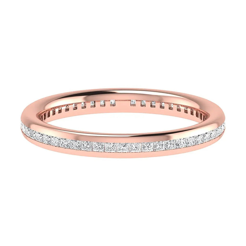 2.30mm Princess Channel Set 100% - Lab - grown Diamond | 18K Rose Gold - Lester & Brown