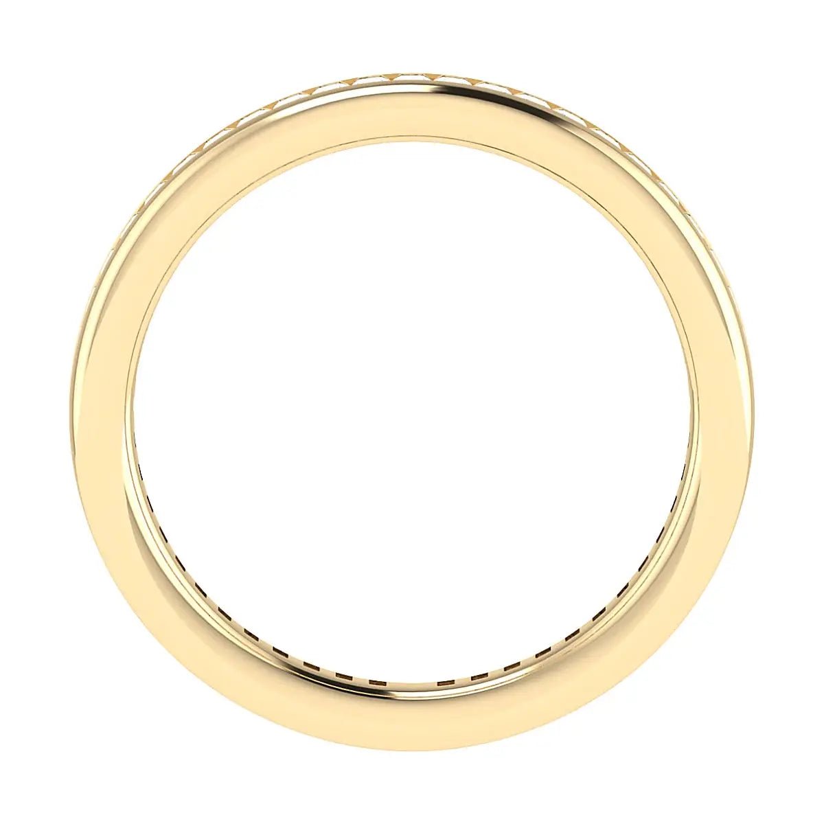 2.30mm Princess Channel Set 100% - Lab - grown Diamond | 18K Yellow Gold - Lester & Brown