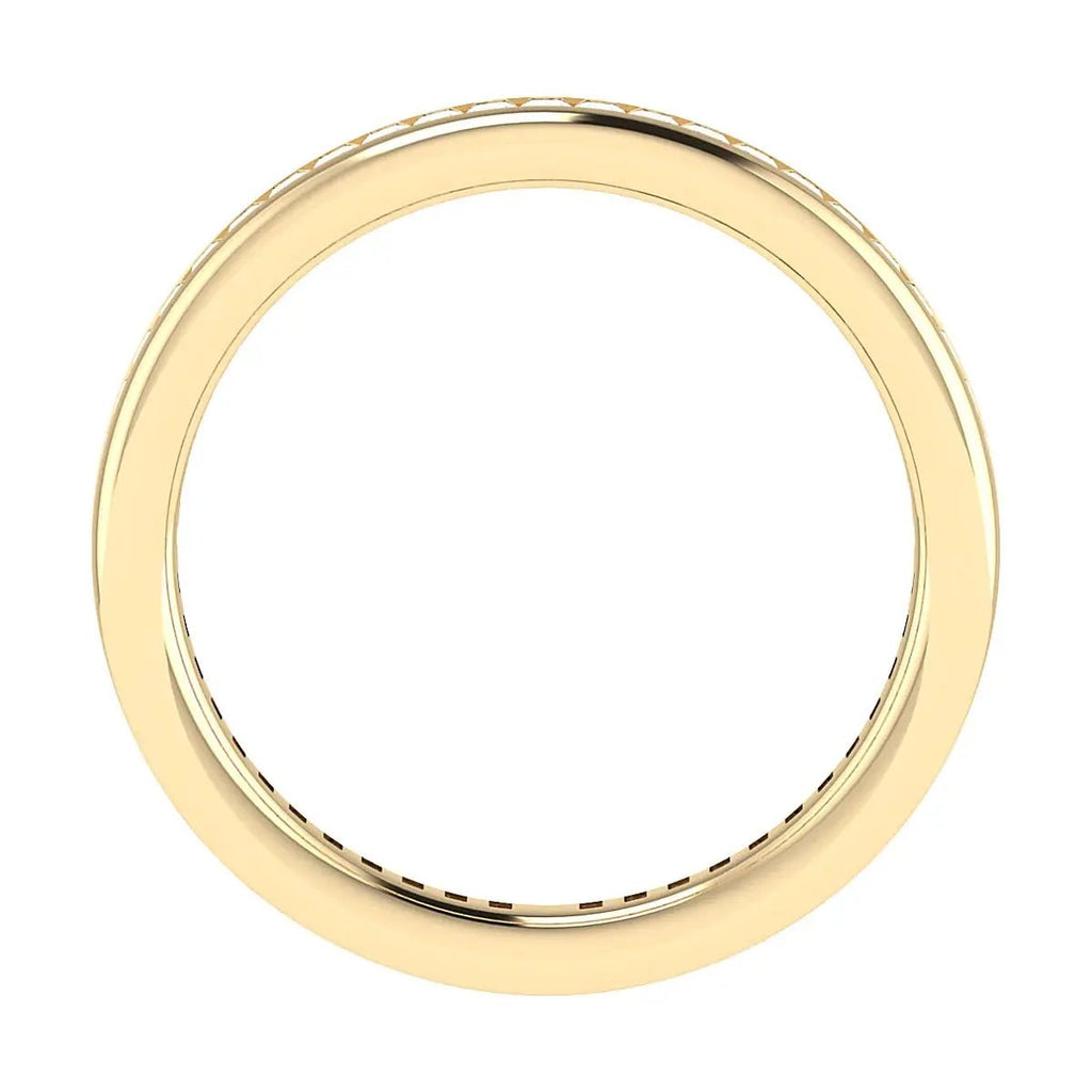 2.30mm Princess Channel Set 100% - Lab - grown Diamond | 18K Yellow Gold - Lester & Brown