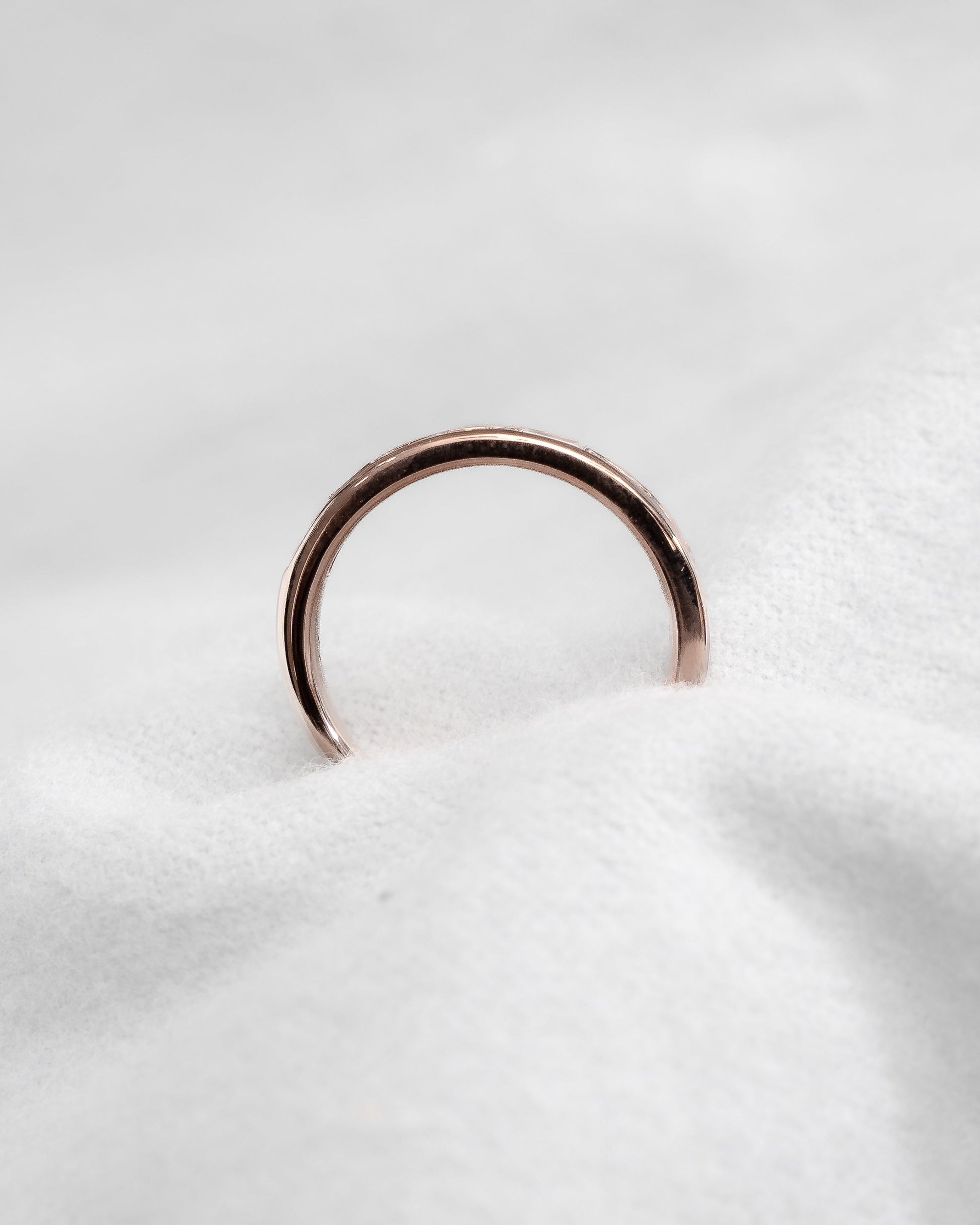 2.30mm Princess Channel Set 50% - Lab - grown Diamond | 18k Rose Gold - Lester & Brown