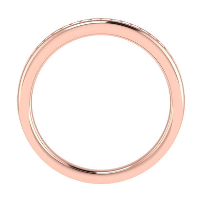 2.30mm Princess Channel Set 50% - Lab - grown Diamond | 18k Rose Gold - Lester & Brown