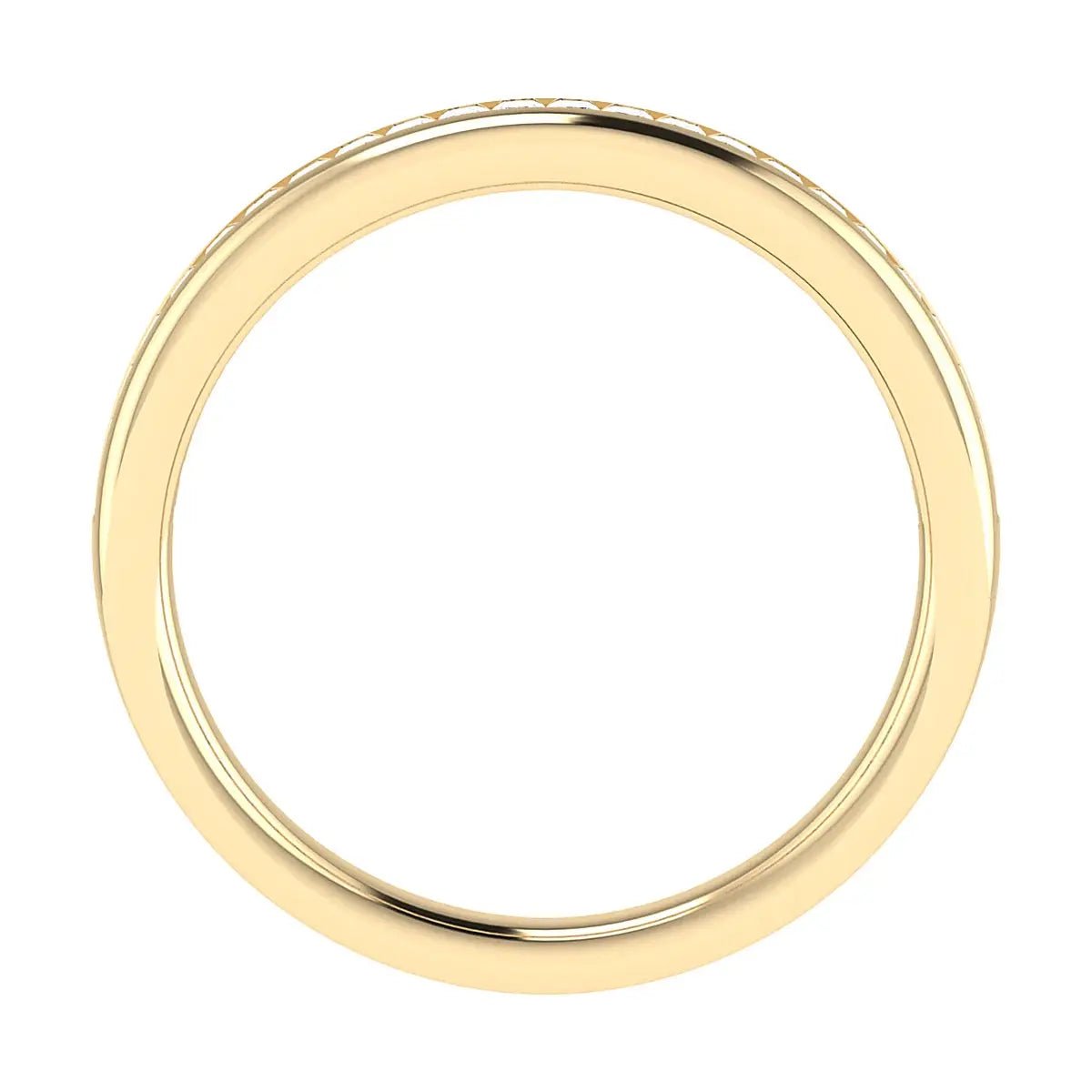 2.30mm Princess Channel Set 50% - Lab - grown Diamond | 18k Yellow Gold - Lester & Brown