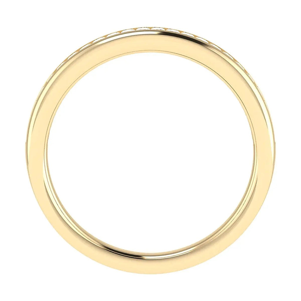 2.30mm Princess Channel Set 50% - Lab - grown Diamond | 18k Yellow Gold - Lester & Brown