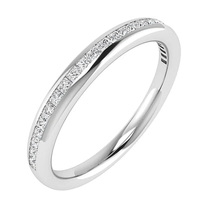 2.30mm Princess Channel Set 50% - Lab - grown Diamond | Platinum - Lester & Brown