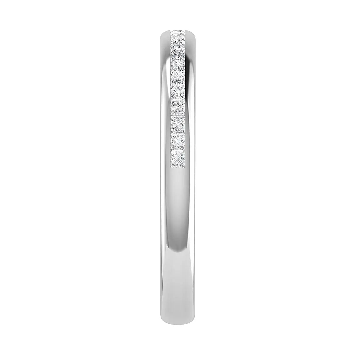 2.30mm Princess Channel Set 50% - Lab - grown Diamond | Platinum - Lester & Brown