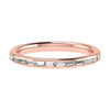 2.50mm Landscape Baguette Channel Set 50% - Lab - grown Diamond | 18K Rose Gold - Lester & Brown