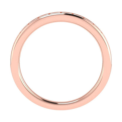 2.50mm Landscape Baguette Channel Set 50% - Lab - grown Diamond | 18K Rose Gold - Lester & Brown