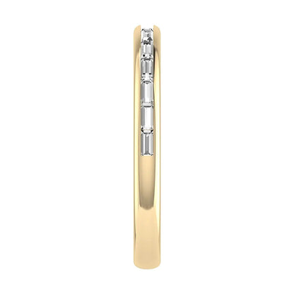 2.50mm Landscape Baguette Channel Set 50% - Lab - grown Diamond | 18K Yellow Gold - Lester & Brown