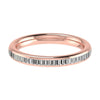 2.50mm Portait Baguette Channel Set 50% - Lab - grown Diamond | 18K Rose Gold - Lester & Brown