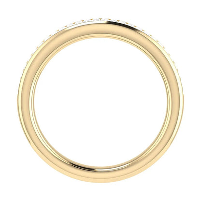 2.50mm Portait Baguette Channel Set 50% - Lab - grown Diamond | 18K Yellow Gold - Lester & Brown